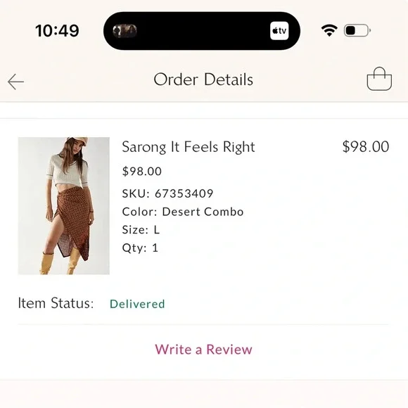 Free People Sarong It Feels Right - Size L - Picture 5 of 9